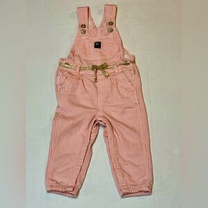 Oshkosh B’Gosh Baby Knit Pink Denim Overalls Size 18 months